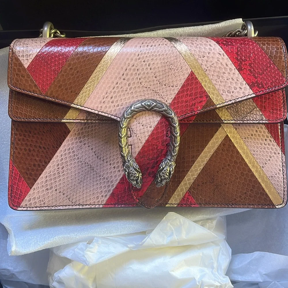 EUC Rare Gucci Python Dionysus Shoulder Bag. Worn only 1 time - Picture 3 of 16